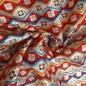 Foil print Cotton Fabric Multicolor Beautiful ( 2.5 Meter) For Women